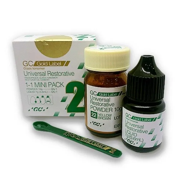 Fuji GC Gold Label Ionómero Tipo 2 Restaurador, Mini Kit