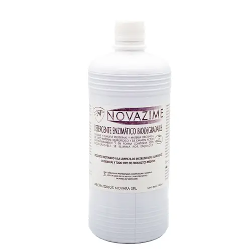 Detergente Enzimatico NOVAZIME x 1 litro, concentrado con ph neutro, NOVARA