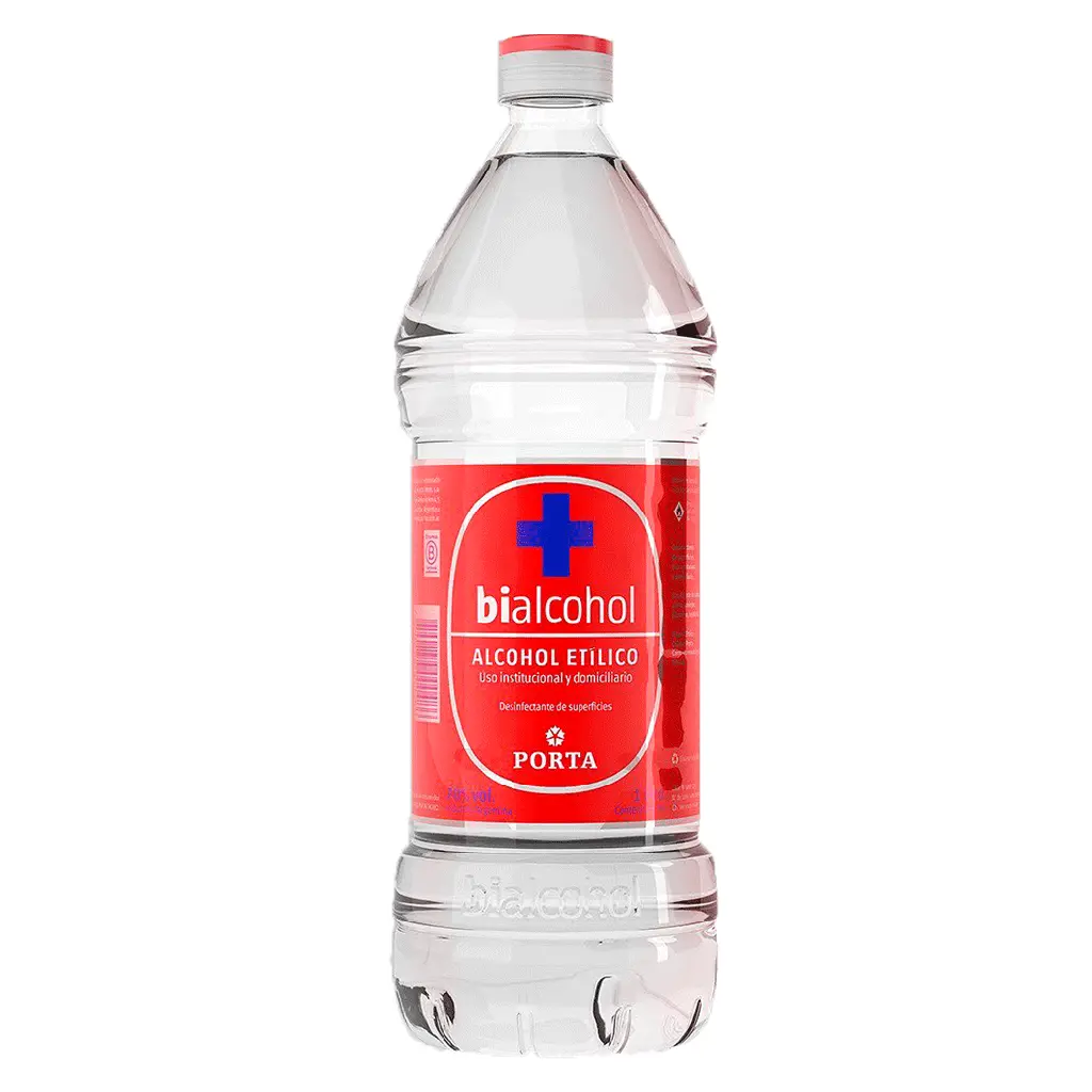 ALCOHOL ETILICO - BIALCOHOL PORTA 76% (1 LITRO) Alimenticio