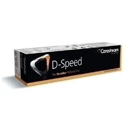 Caja de placas RX D-speed, simples, blancas, x 100 unidad, KODAK CARESTREAM
