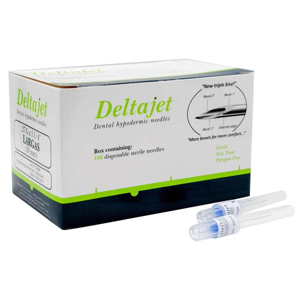 AGUJAS DESCARTABLES-DELTAJET Caja X100u.