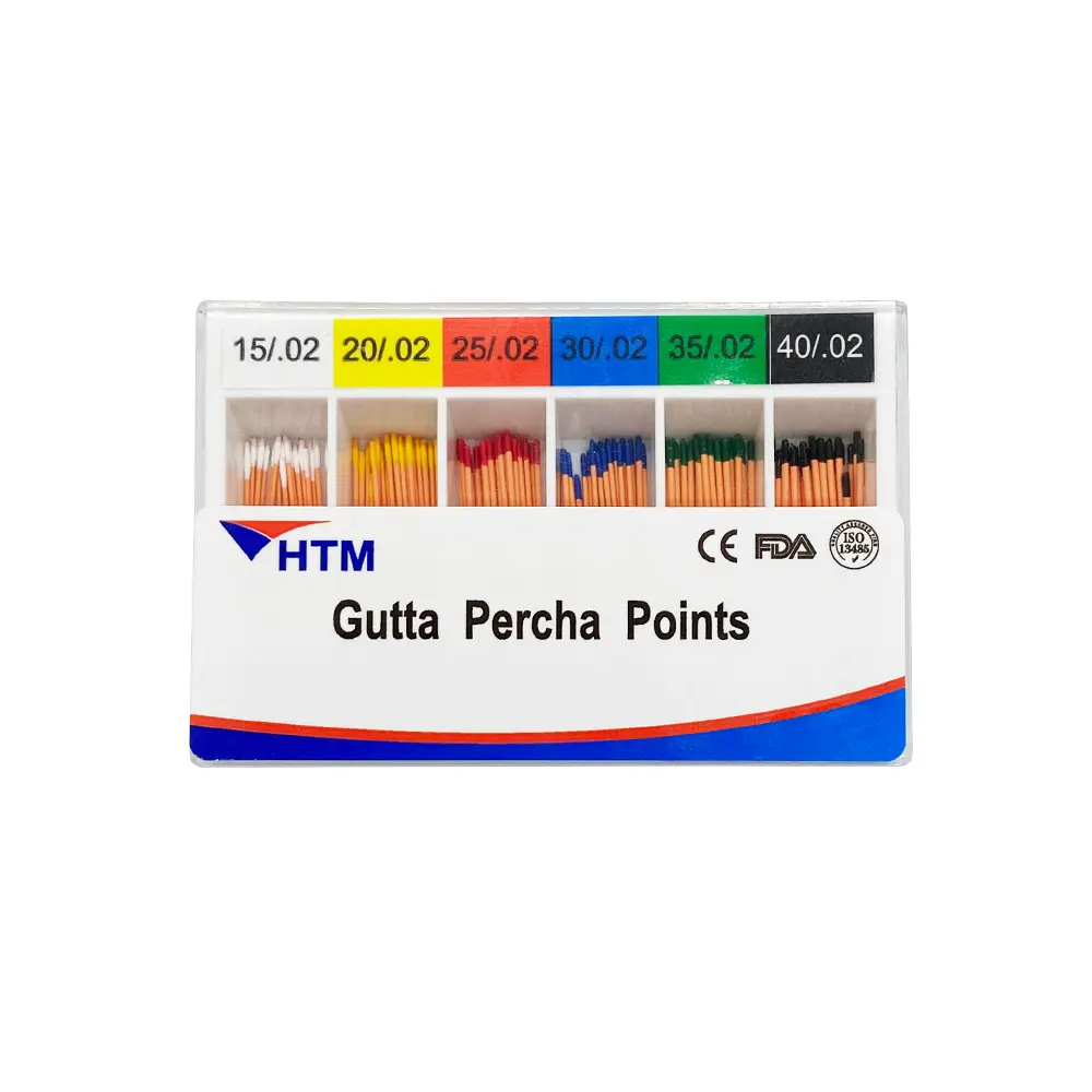 Conos de Guta percha, caja x 120u, SANI/HTM