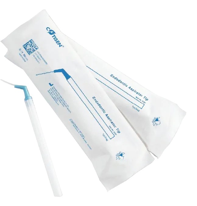 Suctor tipo cánula para endodoncia, plásticas, en pouch individual. COTISEN