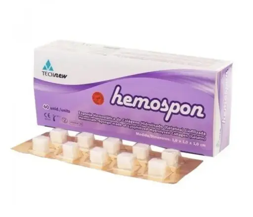 Esponja hemostática x 40 HEMOSPON